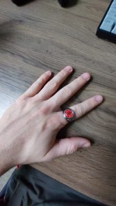 Akatsuki Rings Itachi Uchiha Anime Cosplay Metal Finger Adult Ninja Props Accessories Cool Stuff Gift 2022 photo review