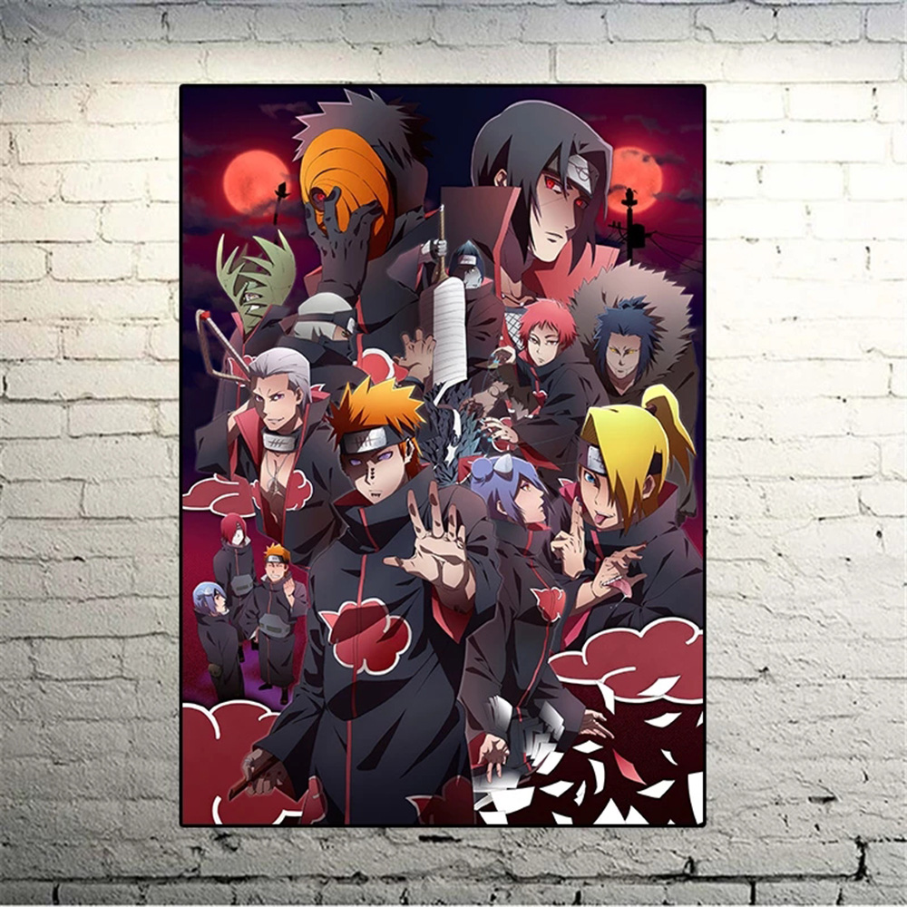 Modern Art Poster Anime Naruto Canvas Painting and Print Mural Print Poster Wall Home Living Room Wall Decoration Painting 5