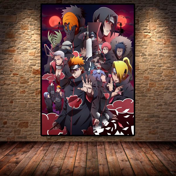 Modern Art Poster Anime Naruto Canvas Painting and Print Mural Print Poster Wall Home Living Room Wall Decoration Painting 1