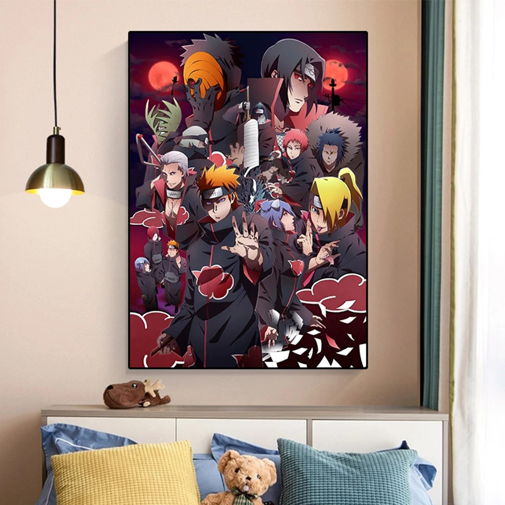 Modern Art Poster Anime Naruto Canvas Painting and Print Mural Print Poster Wall Home Living Room Wall Decoration Painting 4